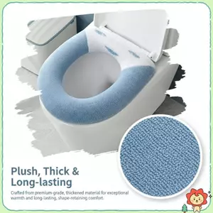 Vỏ Ghế Vệ Sinh Ấm Mềm 1 Cái Có Thể Giặt Được Thảm Phòng Tắm Đệm Cho Winterfort Sử Dụng Tại Nhà