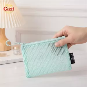 Túi đựng mỹ phẩm lưới thoáng khí Túi đựng đồ trang điểm nhẹ không mùi có dây kéo trơn tru cho du lịch kỳ nghỉ ngoài trời [VN]