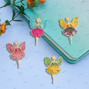 PYCOU Trâm Cài Chân, Trang Sức Kim Cương Giả Nhiều Màu Sắc Trâm Ba Lê, DIY 4CM Ve Áo Pin Phụ Kiện