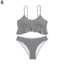 Nữ Kẻ Sọc Bikini Đồ Bơi Hai Mảnh Tam Giác Đáy Có Thể Điều Chỉnh Dây Đeo Đồ Bơi Cho Bãi Biển Bể Bơi Đảng