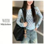 Milyfashion Polka Dot Print See-Through Gạc Mùa Hè Phong Cách Mới Phù Hợp Với Mỏng Hơn Nhìn T @ -