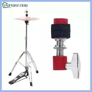 POP HI HAT Ly Hợp Kim Loại Nhạc Cụ Trống Với 7 Lỗ 3 Mm Cymbal Hi Hat Đứng Phụ Kiện Phù Hợp Với Nhiều Mũ Đứng Màu Đỏ