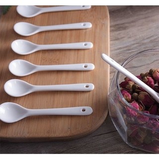 2g Thìa Muối 9.8cm Cấp Thực Phẩm ins Hộ Gia Đình Thìa Gốm Tay Cầm Cực Dài Thìa Cà Phê Gia Vị Thìa Tay Cầm Ngắn Siêu Nhỏ 8JGX