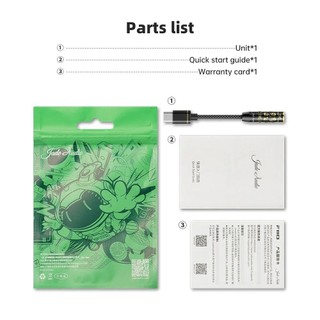 FiiiO JIEZI USB DAC AMP Type-C sang 3,5mm / Bộ chuyển đổi tai nghe 4.4mm không cân bằng Cáp USB-C Bộ giải mã DSD cho Android