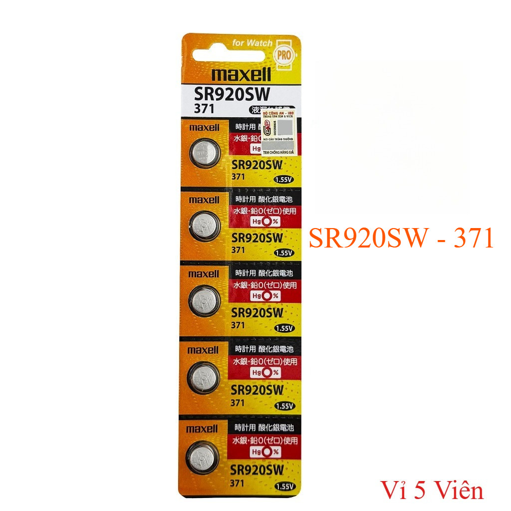Pin Maxell 371 SR920SW thay pin đồng hồ đeo tay dùng pin 371/ SR920SW ...