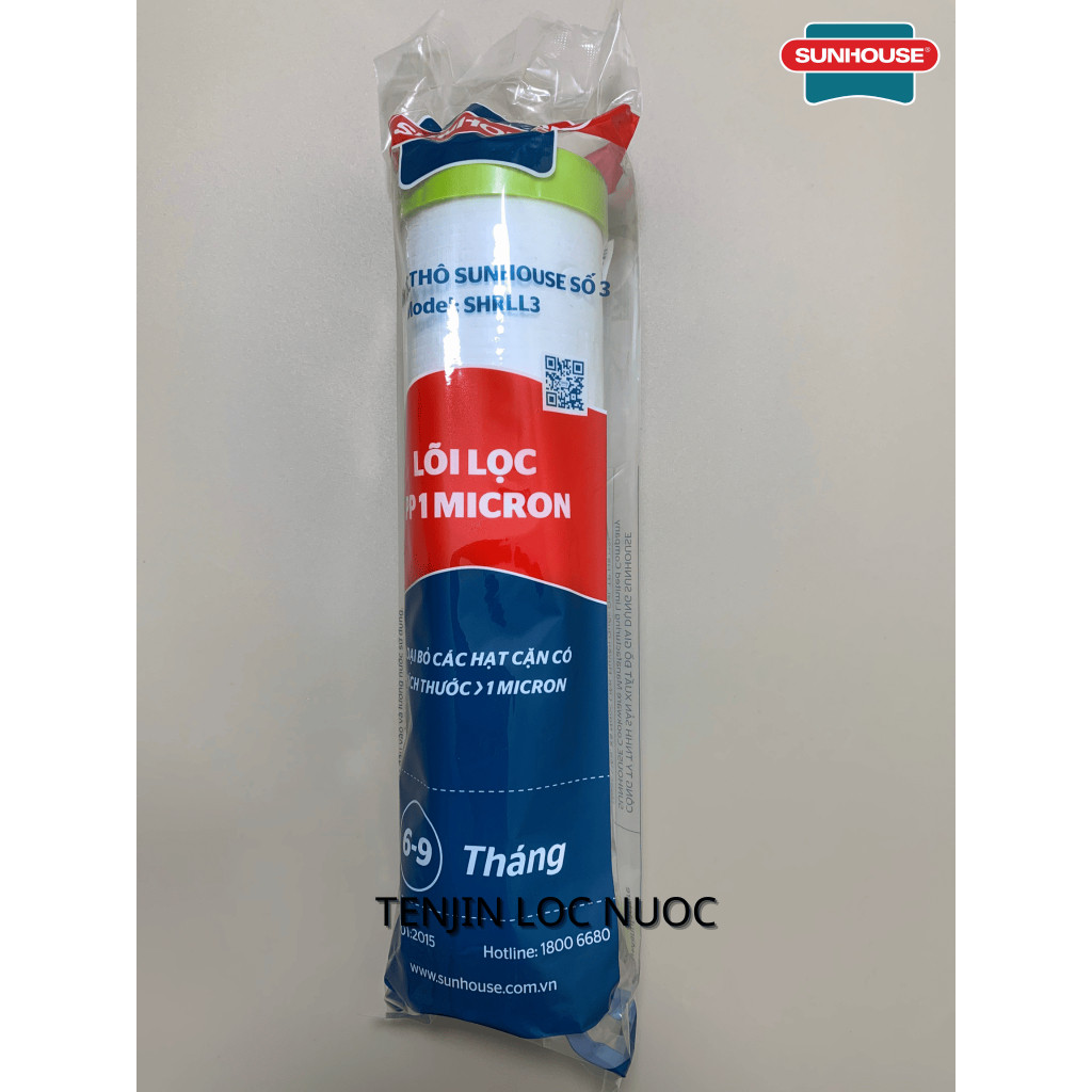 Bộ 5 lõi lọc nước Sunhouse chính hãng ( Bộ lõi thô 1,2,3 và 2 lõi 1) dùng cho máy lọc nước Sunhouse