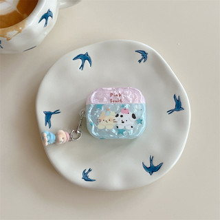 Beimu Cat Puppy cho AirPods 1 / 2 3 Pro Pro2 Pro3 Airpod4 Bộ tai nghe Vỏ bảo vệ Bluetooth không dây AirPods pro2 Pro3 3 4 Vỏ bảo vệ tai nghe