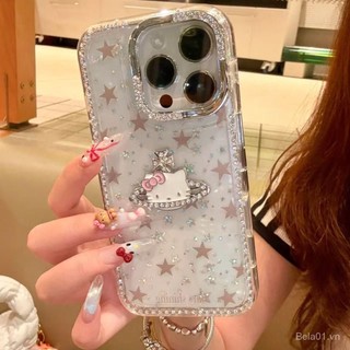 Ốp Điện Thoại Thích Hợp Cho iPhone Star Point Diamond Planet kt Cat Thích Hợp Cho iPhone16PromaxiPhone Ốp Điện Thoại 15 / 14 / 13 Nữ 12 / 11 Vỏ Bảo Vệ 5VMT