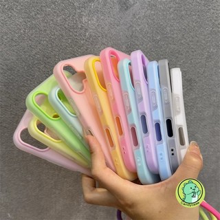 Ốp Điện Thoại 2in1 Có Dây Đeo Cho OPPO Reno 14F 14 13 13F 12 12F 11 11F Pro 5G 4G Jelly Cover Dễ Thương Đơn Giản Ốp Lưng Dây Buộc Cổ Tay Vỏ Mềm Cứng