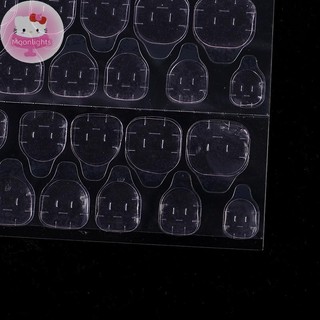 Moonlights Hồng 240 Cái / 10 Tờ Hai Mặt Giả Móng Tay Nghệ Thuật Dính Băng Keo Dán DIY EN
