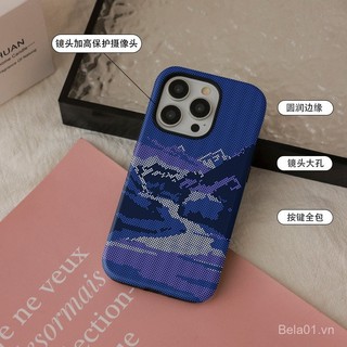 Ốp Điện Thoại Thích Hợp Cho iPhone Phong Cảnh Lưới Thích Hợp Cho iPhone16 / 15promax Phim Hai Trong Một Vỏ Bảo Vệ 14 Vỏ Cứng Mềm 13x Vỏ Bảo Vệ GY8N
