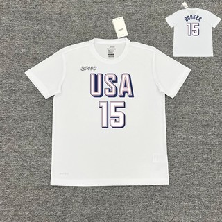 Bộ đồ tập bóng rổ thể thao American Dream Team USA dành cho các ngôi sao như Adeba Joe Davis và Booker với áo thun ngắn tay thoáng khí