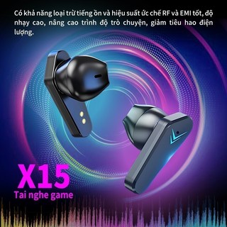 Tai nghe chơi game không dây Bluetooth TWS X15PRO có micrô và chất lượng âm thanh chân thực