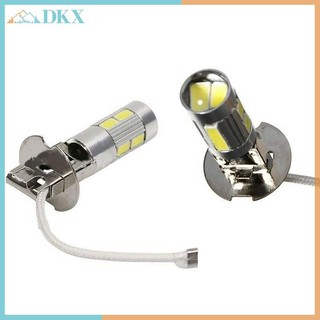 DKX 2 Bóng Đèn LED Ô Tô H1 H3 6000K LED Trắng Công Suất Cao 10-SMD 5630 Giải Mã Ô Tô Đèn Sương Mù Lái Xe Đèn Tự Động DRL.