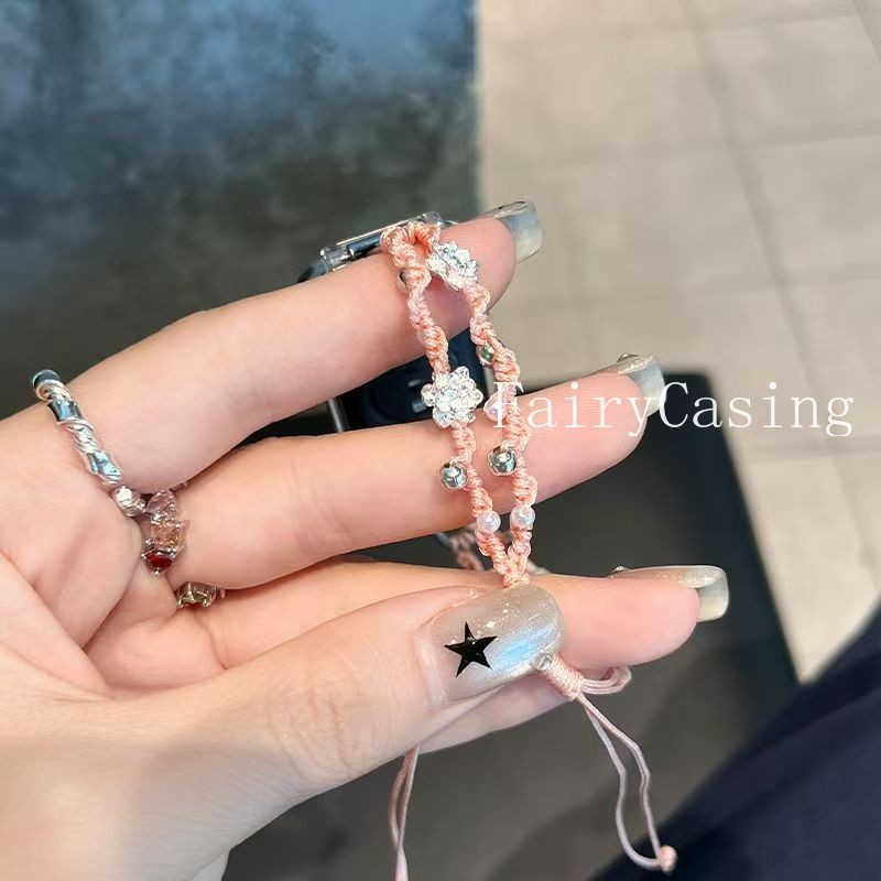 Dây dệt hoa sen Dây đeo cổ tay hạt cho Huawei Band 11 Pro 10 9 8 7 6 Dây đeo cho Huawei Fit 3 / 4 4Pro Vòng đeo tay có thể điều chỉnh
