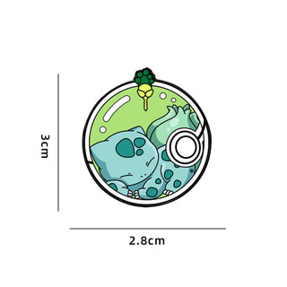 4 Cái / bộ Pokemon Kim Loại Pin Pikachu Charmander Squirtle Trâm Cho Ba Lô Túi Đựng Bút Chì Chống Trơn Trượt Pin