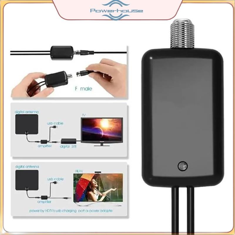 POWER Digital TV Ăng-ten khuếch đại 4K UHD, tăng cường tín hiệu, độ phân giải cao