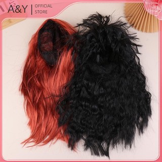 A & Y Trang phục rock'n'roll thập niên 70-80 cho nam và nữ, kèm theo tóc giả, kính mát và vòng cổ.