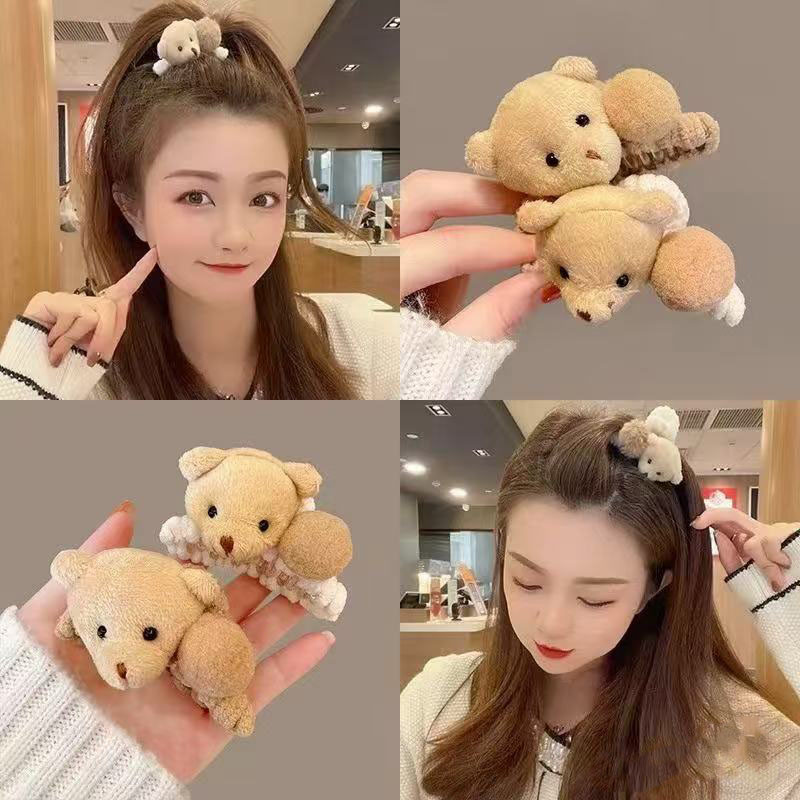 Kẹp tóc cá mập gấu dễ thương, đa năng cho sử dụng hàng ngày