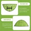 Trampoline Bóng Rổ Hoop Trampoline Khung Bóng Rổ Trampoline Bóng Rổ Vòng Bộ Xanh
