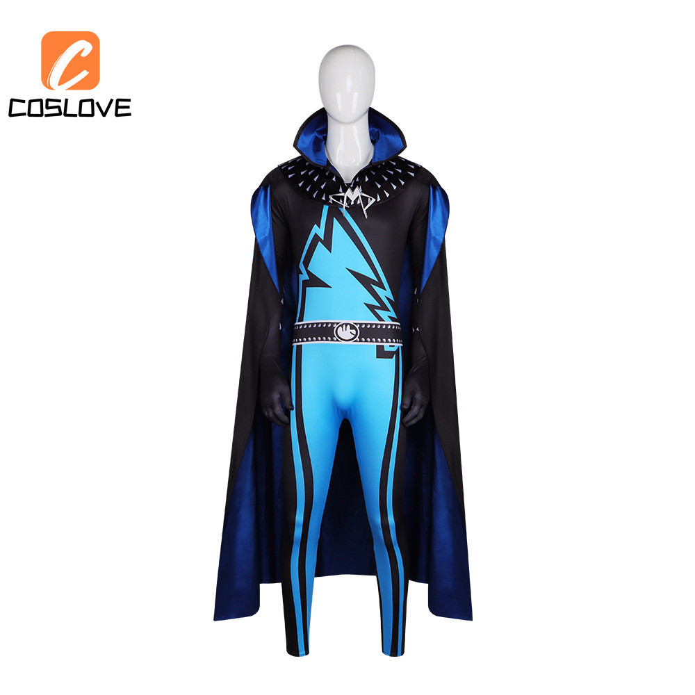 Trang phục cosplay bộ đầy đủ Megamind và Metro Man, phong cách anh hùng, phù hợp cho tiệc Halloween