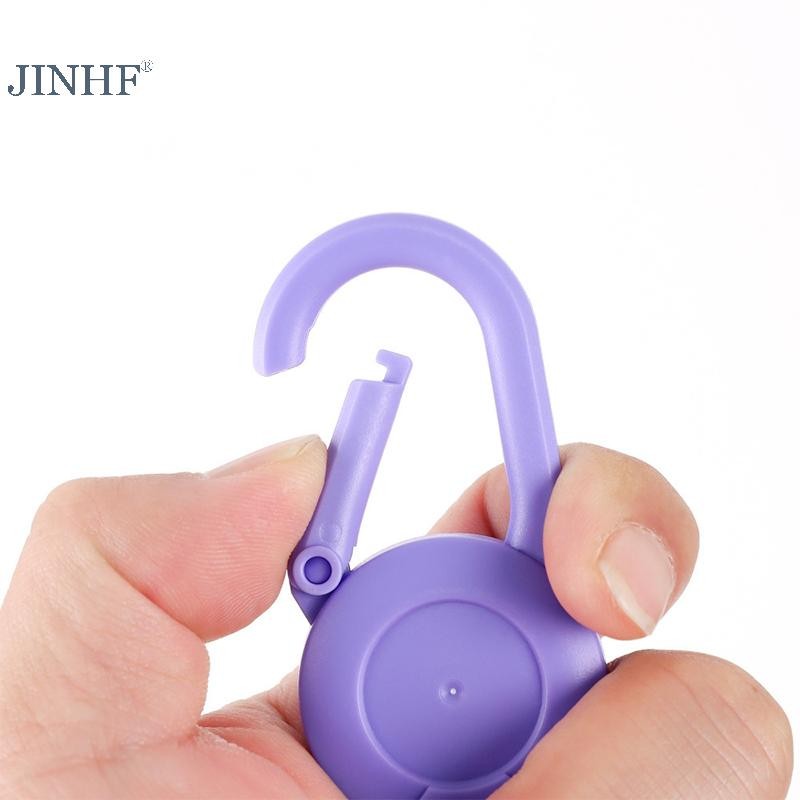 JINHF Màu Có Thể Thu Vào Móc Khóa Ngoài Trời Chống Trộm Dễ Kéo Khóa Dây Cuộn Dây Co Giãn Vòng Chìa Khóa Dụng Cụ Có Thể Thu Vào HOT