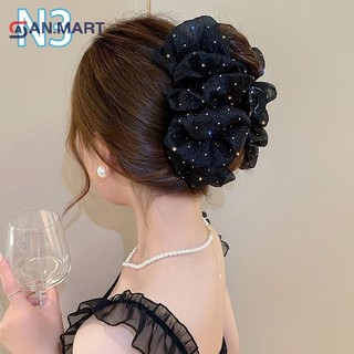 Bigdealssuper Thanh Lịch Nơ Kẹp Tóc Nữ Tính Khí Lưới Thanh Lịch Thời Trang Phụ Kiện Tóc Cô Gái Tạo Kiểu Kẹp Tóc Mũ Đội Đầu Siêu