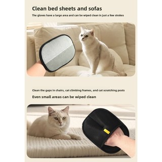 Pet Cat Hair Treatment Găng tay tẩy lông Công cụ tiện dụng tóc dính