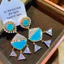 Bông tai dài thanh lịch thời trang Hàn Quốc Zircon nhẹ sang trọng bán buôn