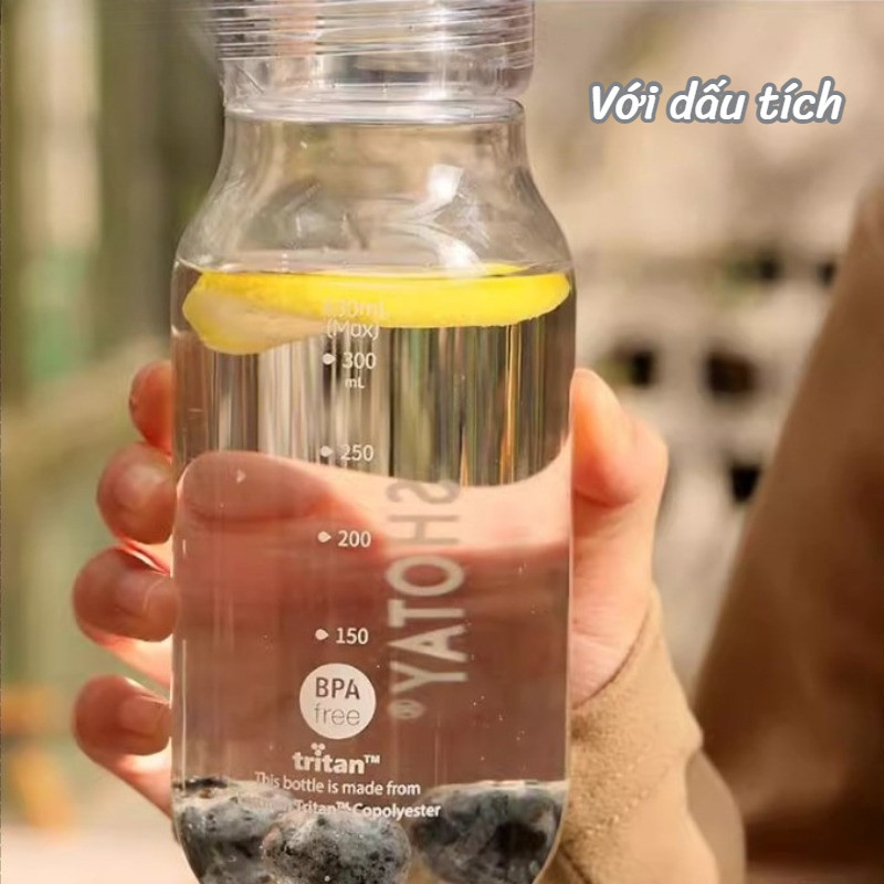 670ml Thời Trang Tritan Chất Liệu Bình Nước, cốc nước ngoài trời cho học sinh，Chịu nhiệt cao, tiện lợi và bền