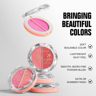 Bảng Blush Hai Màu Nổi Bật Làm Sáng Sửa Chữa Bảng Đa Năng Ngọc Trai Matte Blush Cream Blush