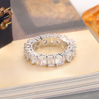 Châu Âu Mỹ ins Nhẫn Trái Tim Tình Yêu Zircon Phong Cách Mới Nữ