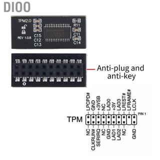 Dioo Bộ xử lý mã hóa an toàn DIOO Mô -đun TPM 2.0 cho bộ nhớ PC DDR4 với 20Pin 2x10p Chip Gigabyte Bo mạch chủ tương thích Windows 11