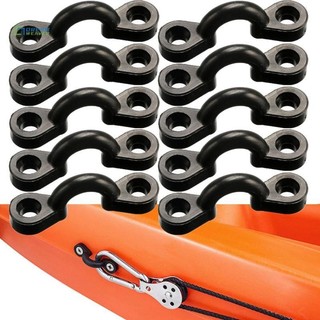 Bộ 10 Miếng Lót Mắt Kayak Với 20 Chiếc Vít Phụ Kiện Nylon Bungee Deck Kayaking Phụ Kiện Thay Thế Cho Canoe Rigging mới
