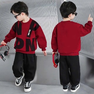 Bộ quần áo thu đông bé trai 14-45kg.Bộ nỉ cho bé trai mẫu DZA.Đồ bộ dài tay cho bé. D27
