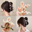 Kẹp Tóc / Kẹp Càng Cua Họa To Lớn 14cm Acrylic Đen Thời Trang Hàn Quốc Cho Nữ - Phụ Kiện Tóc