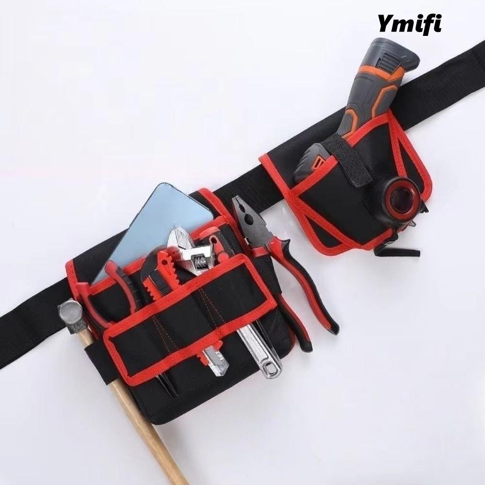 Túi đựng dụng cụ thợ điện YMIFI, Túi đai điện xoay 360 gia cố, Túi đựng dụng cụ đa năng có thể điều chỉnh bằng vải Canvas di động