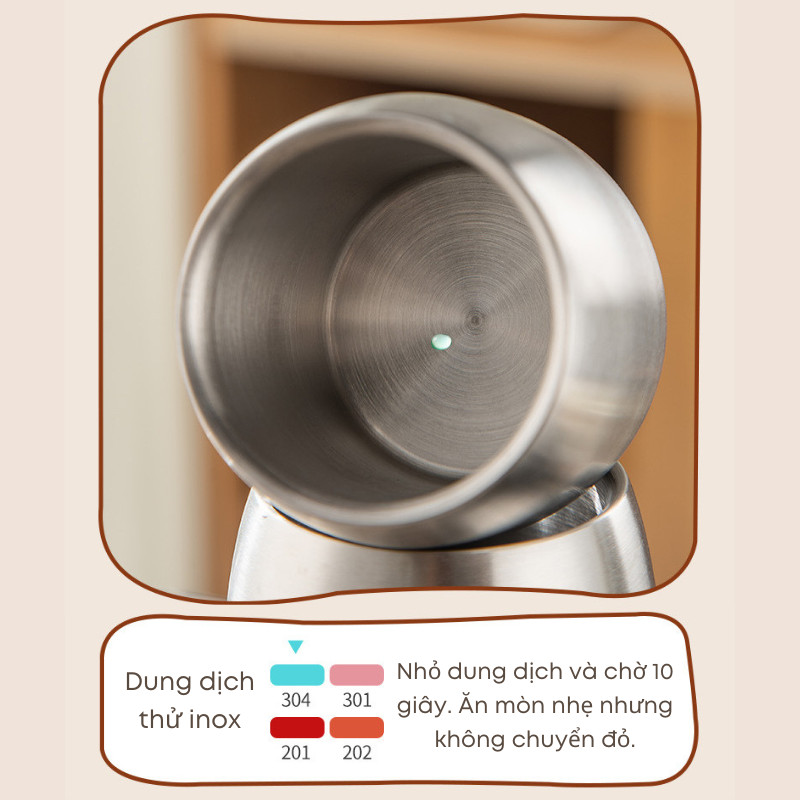 Ly Inox 304 Cho Bé 2 Lớp Cách Nhiệt Chống Nóng KOOBEE - Cốc Uống Nước An Toàn Thực Phẩm Dễ Thương 130ml | 333