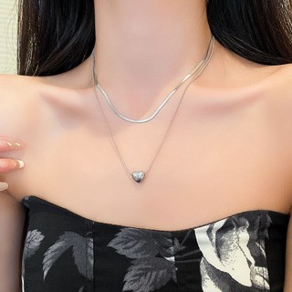 Vòng cổ hai lớp chuỗi xương đòn thiết kế thời trang, phù hợp nhiều dịp