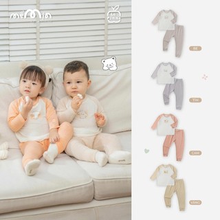 La pomme AW2025 Bộ dài tay mềm mịn by La Pomme êm ái cùng puppy T10.4
