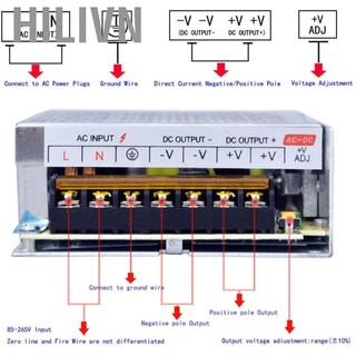 Hilivn Bộ nguồn DC24V cung cấp quá tải Vật liệu chất lượng cao Duy trì ổn định điện áp cho màn hình LED