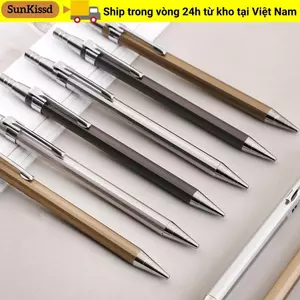 Bút chì cơ SUNKISSD, Thiết kế truyện tranh phác thảo Bút chì tự động 0,5 / 0,7MM, Công cụ viết vẽ đơn giản Bút chì giả kim loại Học sinh