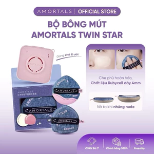 Bông Mút Trang Điểm Amortals Twin Star – Dùng Được Cho Mọi Loại Da – Dễ Tán Nền