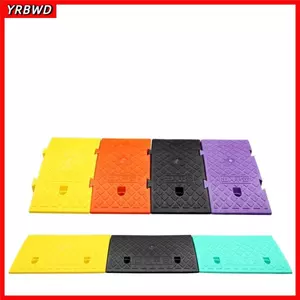 YRBWD Lốp Curb Ramps, Tốc Độ Đen Bump Bánh Xe Ô Tô Đường Lái Xe Ramps, Bền Chống Trơn Trượt Curb Ramps Màu Vàng Phụ Kiện Ô Tô Xe Tải