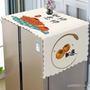 Chống Nước Chống Bụi Tủ Lạnh Dùng Một Lần Tự Động Trống Máy Giặt Bao Khăn Đơn Đôi Mở Tủ Lạnh Lò Vi Sóng Bao Khăn FESY
