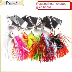 Buzzbait, 14.7G bass pike walleye Mồi câu cá râu, 2023 Váy silicon Flap chatter spinner mồi Câu cá biển