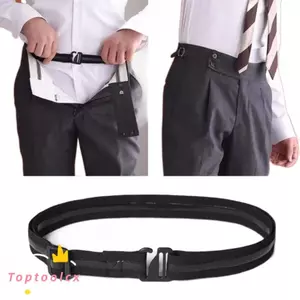 TOPTOOLCX Dây thắt lưng đàn hồi chống nhăn, chống trượt, Áo sơ mi giữ đai kinh doanh Nylon tốt nhất