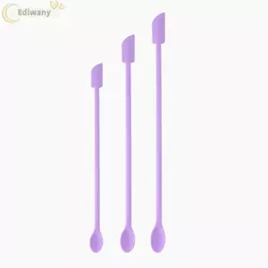 EDIWANY 3 Cái / bộ Dụng cụ cạo chai rỗng, Dụng cụ cạo nền có thể tái sử dụng bằng silicon, Dụng cụ cạo lọ dưỡng da thân thiện với môi trường hai đầu mềm cầm tay Sử dụng mỹ phẩm