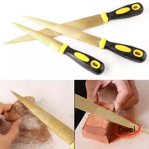 Tập tin chế biến gỗ DWEL, Tập tin cầm tay hai mặt bằng thép Carbon, Bán nguyệt mài chất lượng cao 4 / 6 / 8 / 10 / 12Inch Tập tin đánh bóng nhựa