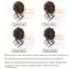 E-WOITD Tổng Hợp Xoăn Bun Xộn Móng Vuốt Chignon Kẹp Tóc Co Giãn Scrunchies Hairpieces Donut Updo Hair Pieces Dành Cho Nữ E-WOITD
